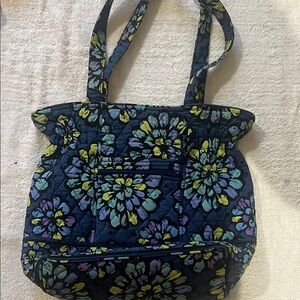 Floral Quilted Tote Bag - Multicolor
